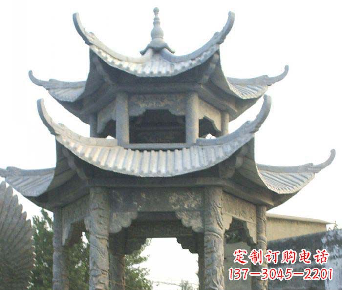 信阳仿古双层石雕凉亭