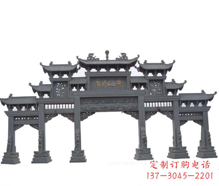 信阳产品名称仿古牌坊石雕