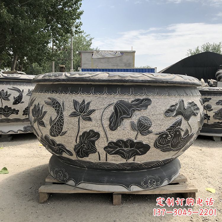 信阳精美仿古花盆雕塑
