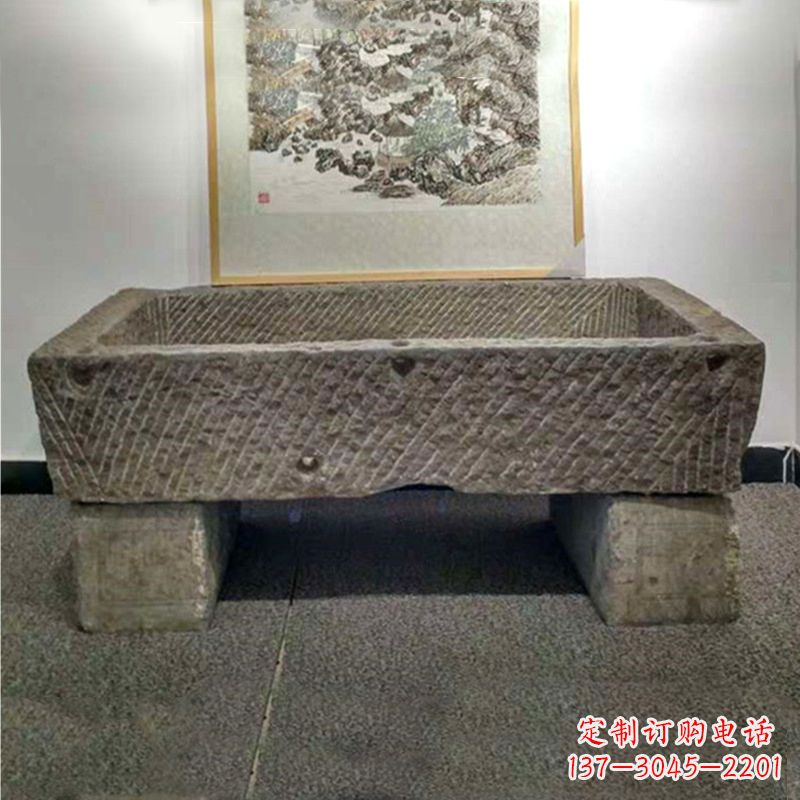 信阳仿古做旧石槽雕塑