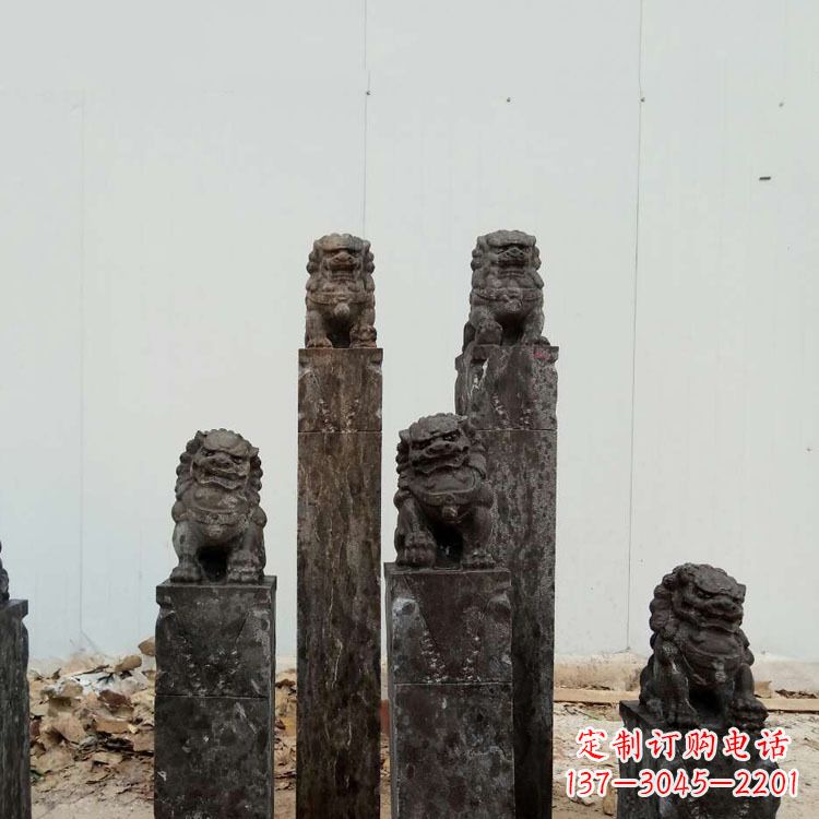 信阳复古风格拴马桩雕塑