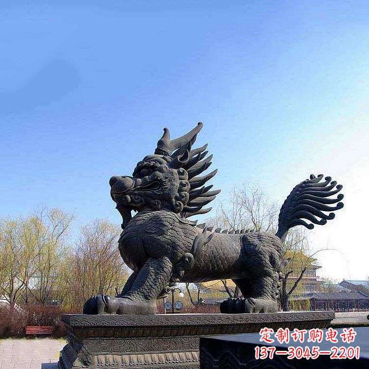 信阳古典麒麟雕塑,精美绝伦