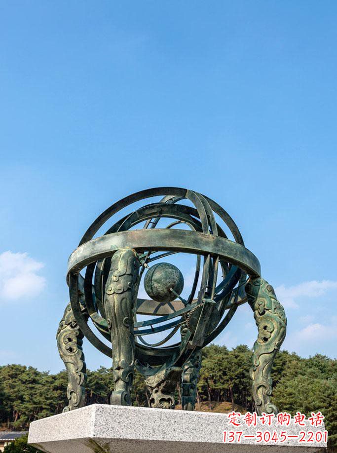 信阳精美仿古青铜浑天仪雕塑