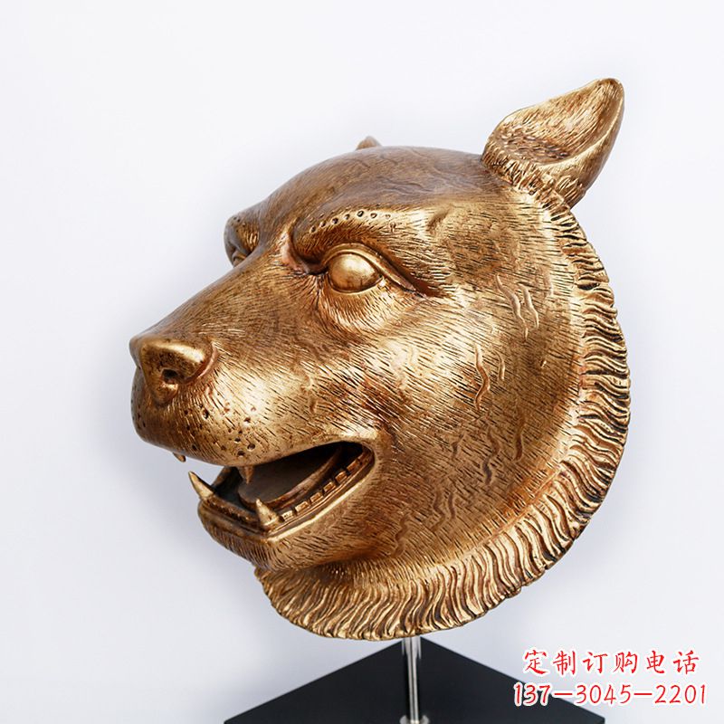 信阳玻璃钢雕刻虎头