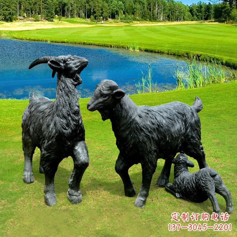 信阳仿真黑山羊雕塑