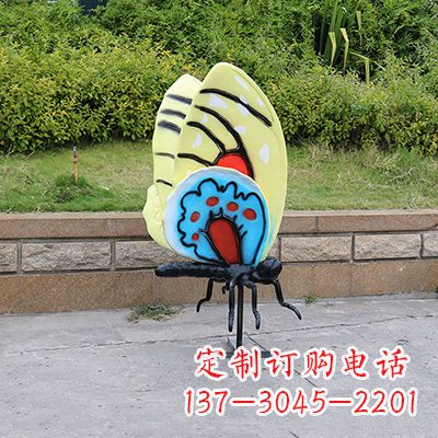 信阳大号黄色蝴蝶雕塑