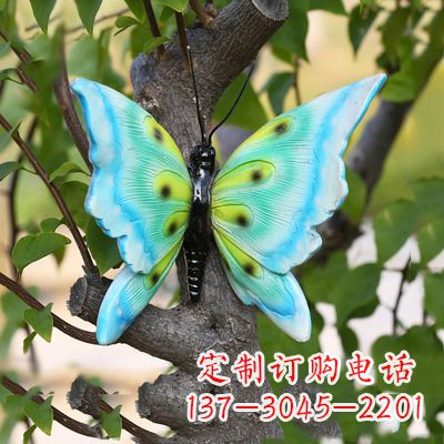 信阳蓝色蝴蝶雕塑