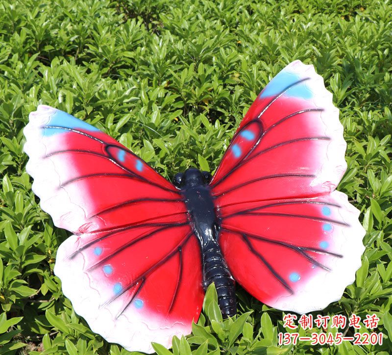 信阳仿真蝴蝶彩绘动物雕塑摆件