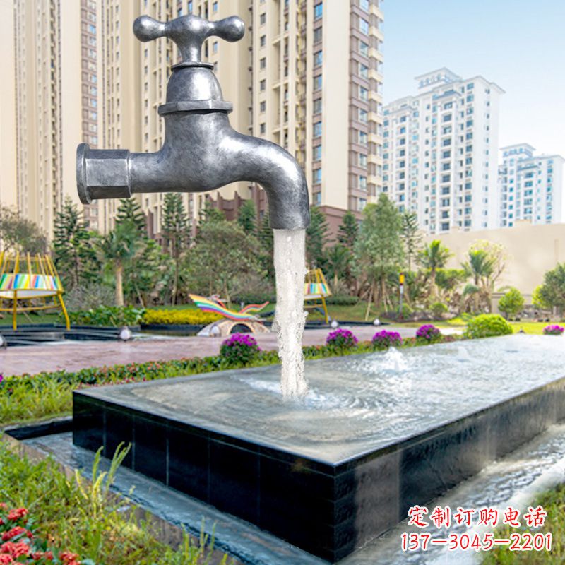 信阳仿真水龙头流水喷泉雕塑