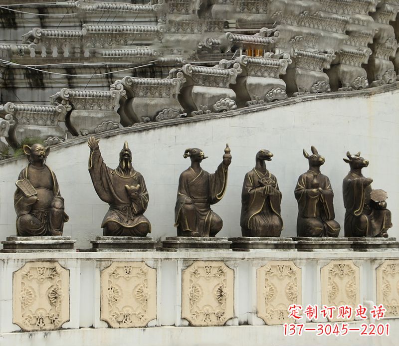 信阳十二生肖铜雕塑定制