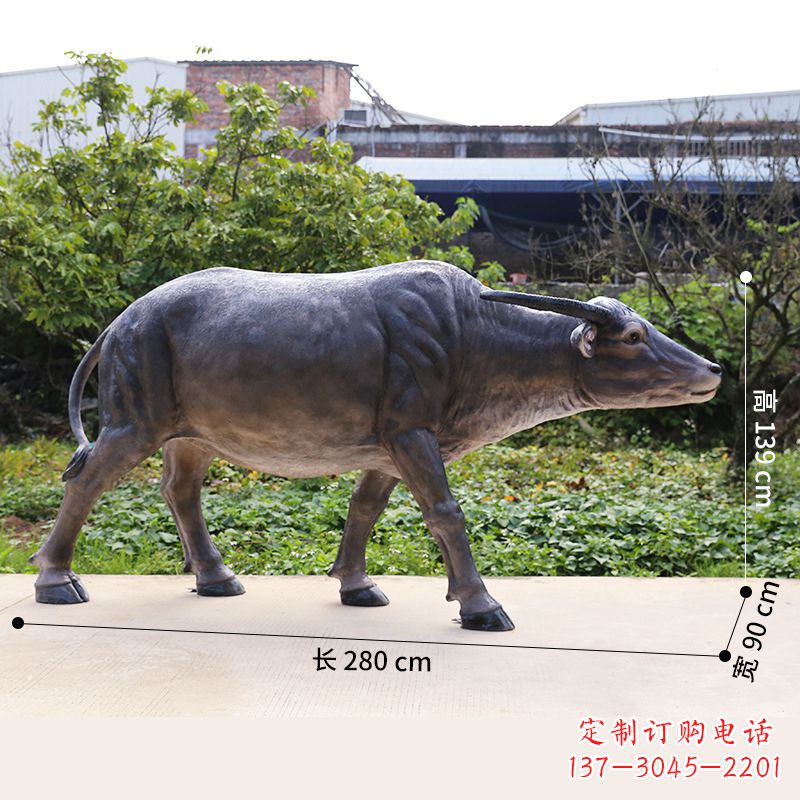 信阳仿真水牛雕塑