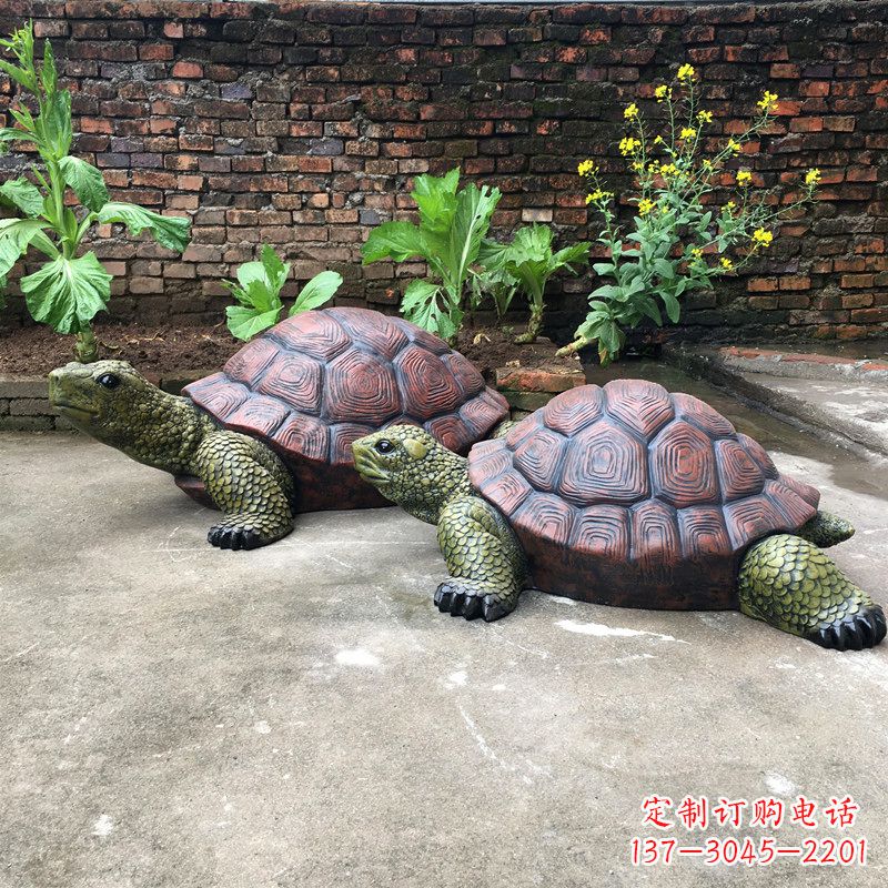 信阳精致细腻的乌龟雕塑