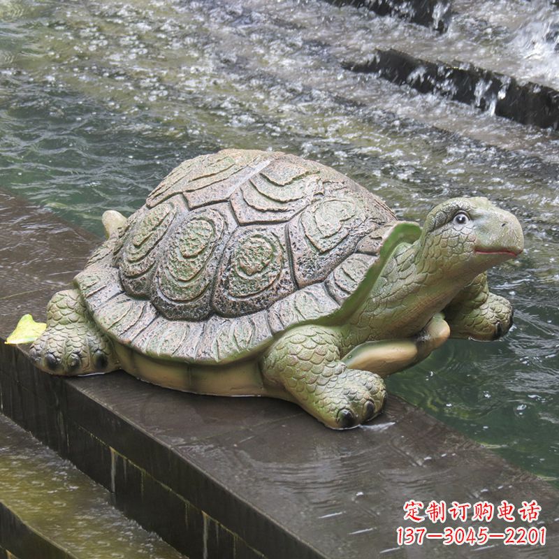 信阳艺术精美 含蓄细腻的乌龟雕塑摆件