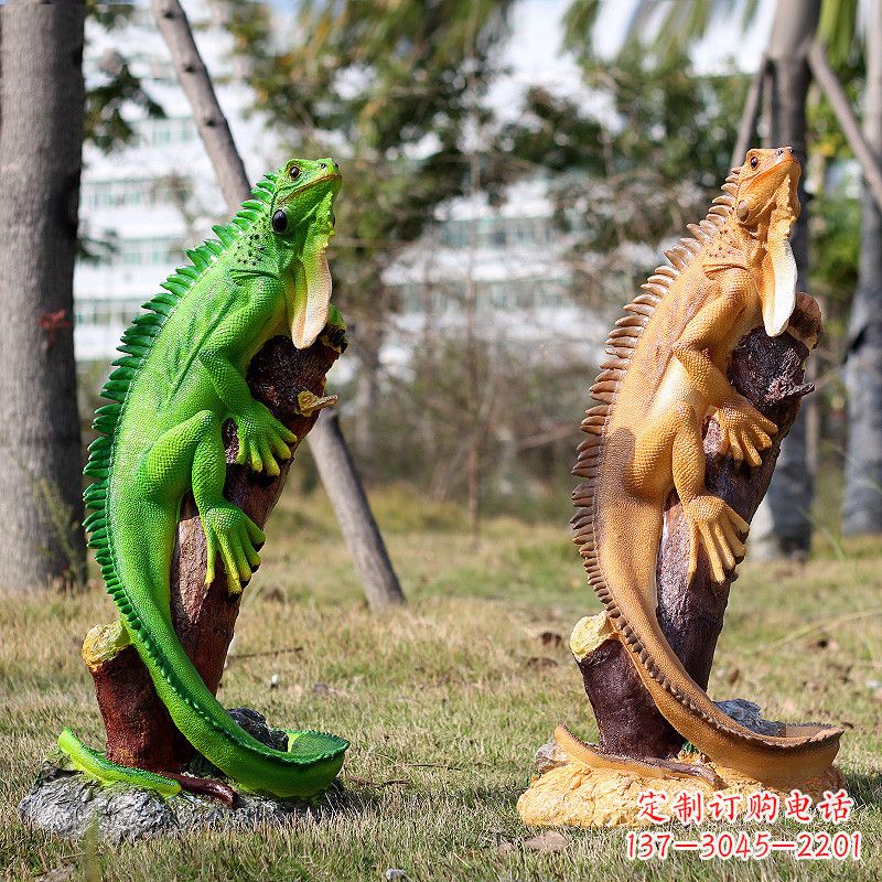 信阳仿真蜥蜴雕塑摆件