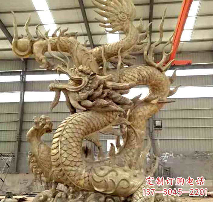 信阳精美铜龙雕塑
