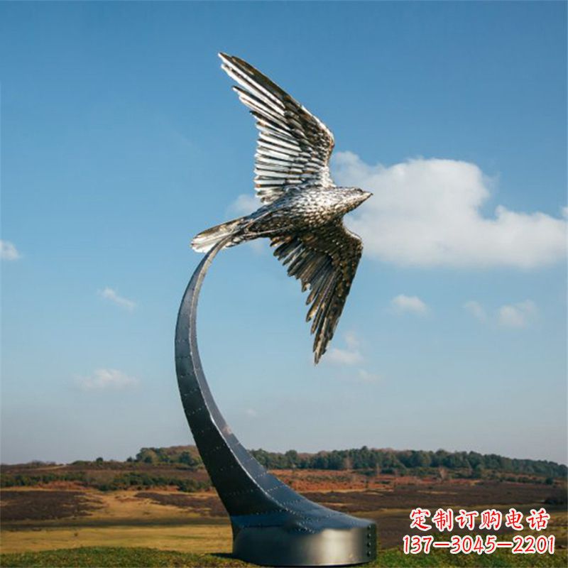 信阳不锈钢老鹰雕塑
