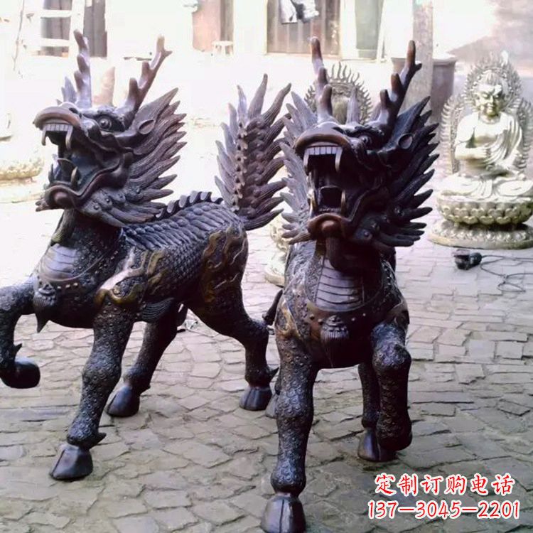 信阳麒麟雕塑——标志着繁荣与和谐的象征