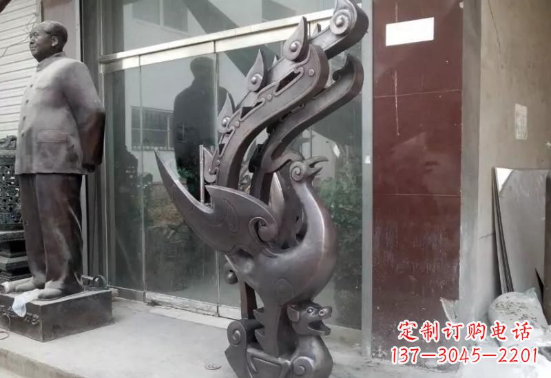 信阳凤凰貔貅铜雕