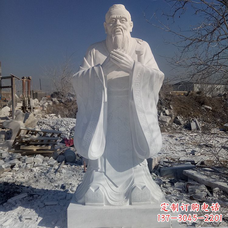 信阳夫子庙孔子青铜雕像