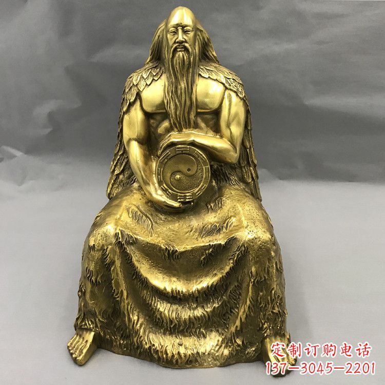 信阳伏羲·神话传说铜雕塑