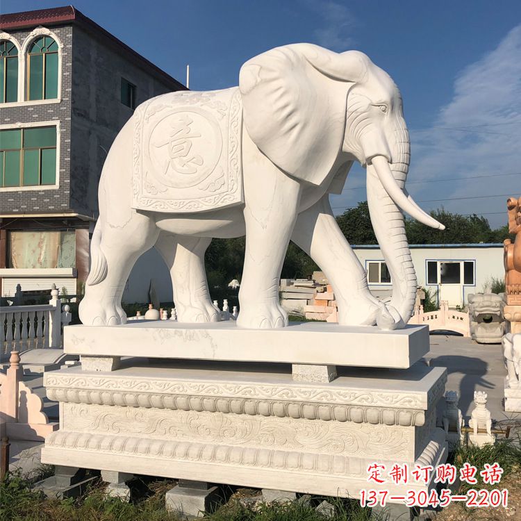 信阳佛教石雕大象