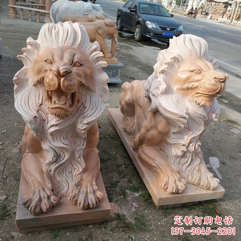 信阳港币狮子爬狮雕塑——经典的海洋之神艺术
