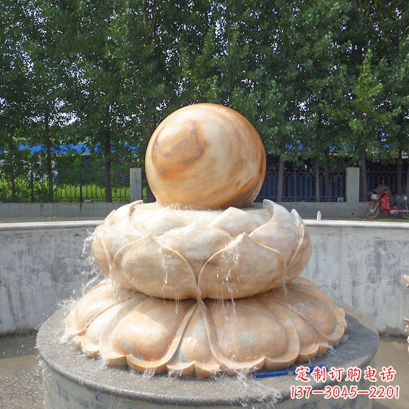 信阳高档石制风水球雕塑让您的空间充满风水之力