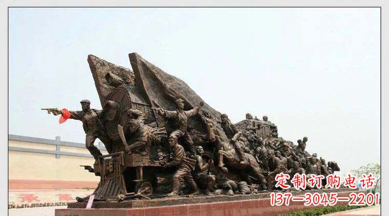 信阳纪念革命战士铜雕