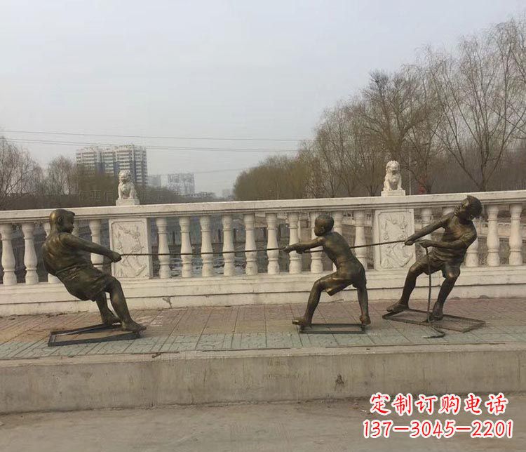 信阳中领雕塑 | 铜雕像,营造欢乐的童年回忆