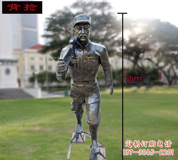 信阳中领雕塑英勇勇士铜雕