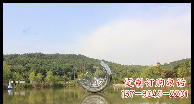 信阳不锈钢圆环景观雕塑