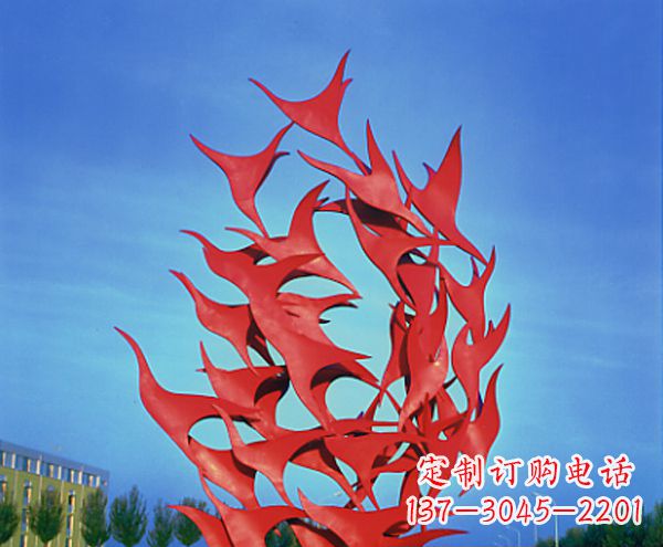 信阳立体不锈钢大雁雕塑