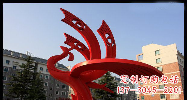 信阳不锈钢凤凰雕塑