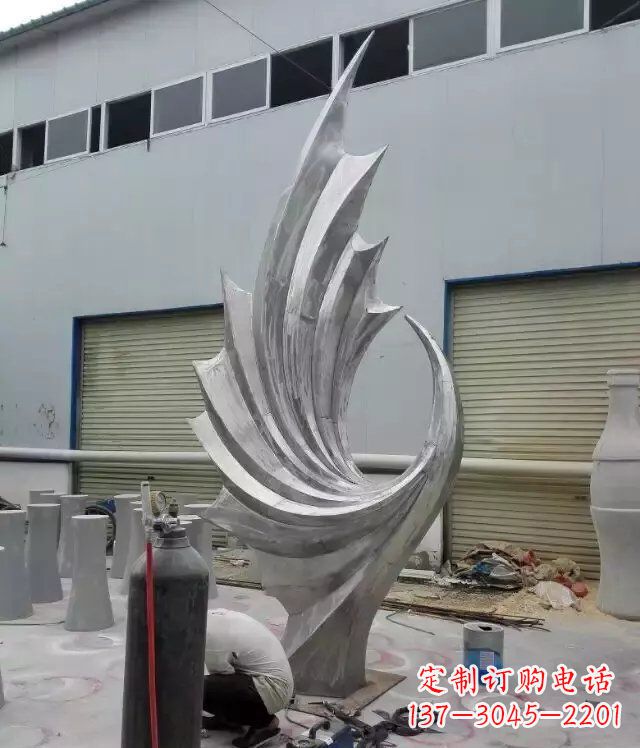信阳 不锈钢凤凰抽象雕塑