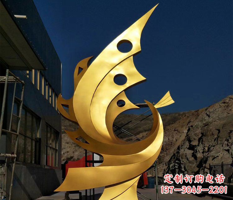 信阳精美不锈钢抽象凤凰景观雕塑