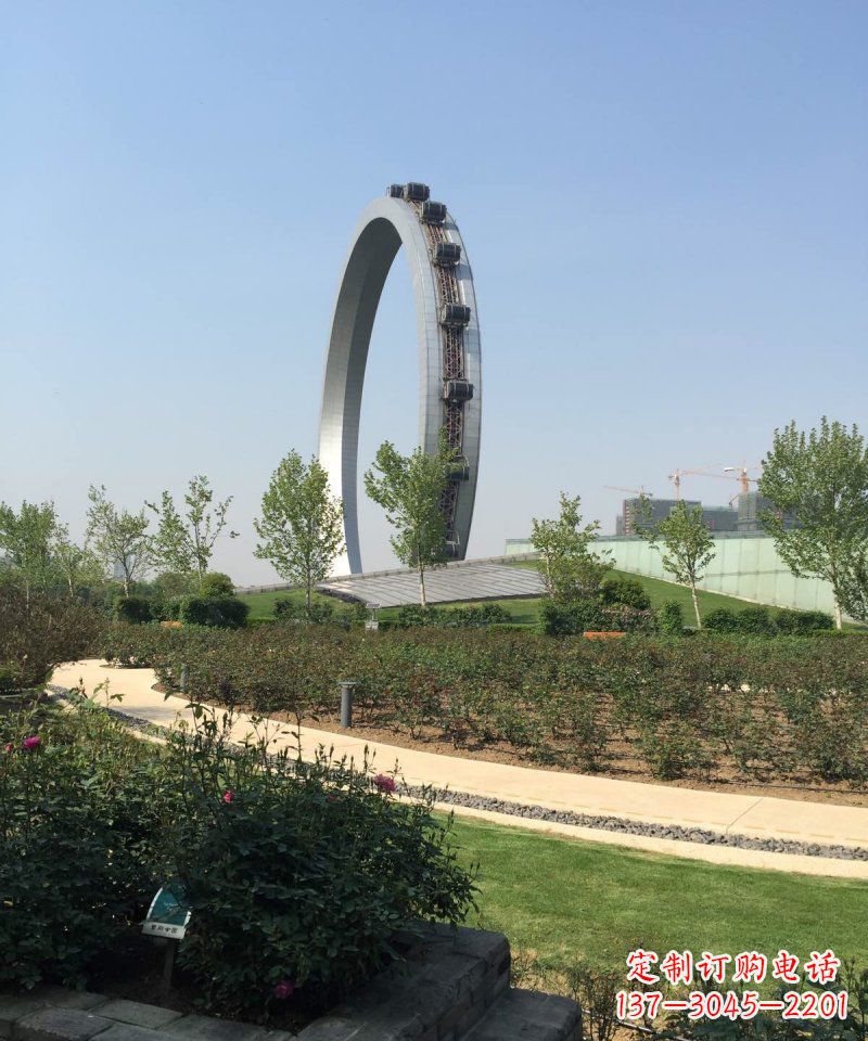 信阳精美摩天轮不锈钢抽象雕塑