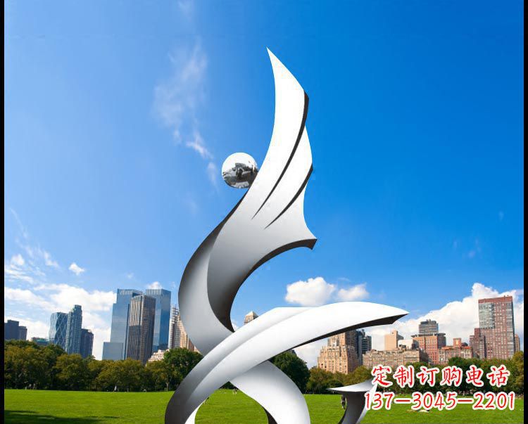 信阳优雅贵族不锈钢凤凰雕塑