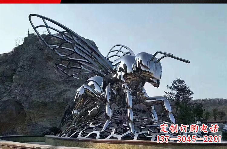 信阳优雅活泼的不锈钢大型蚂蚁雕塑