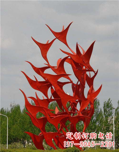 信阳不锈钢天鹅雕塑,唤醒公园景观