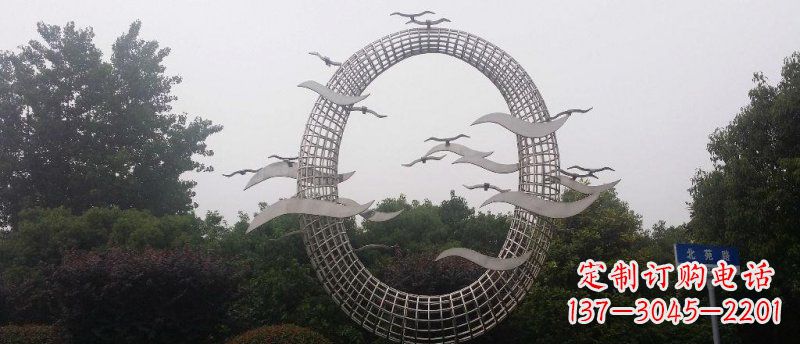 信阳抒情海鸥雕塑