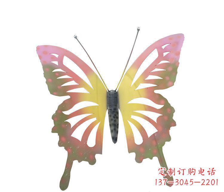 信阳梦幻缤纷不锈钢蝴蝶摆件雕塑