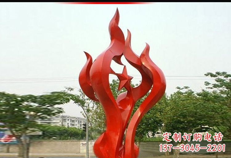 信阳 不锈钢火炬雕塑-美轮美奂