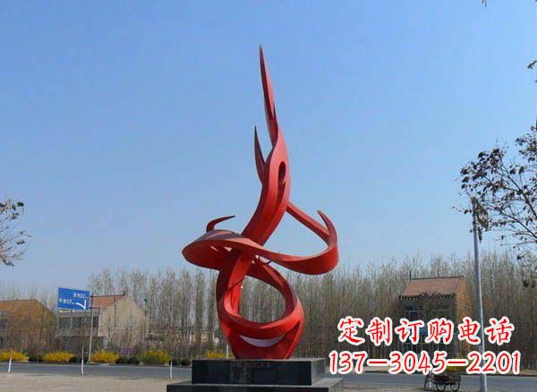 信阳不锈钢火苗经典建筑雕塑