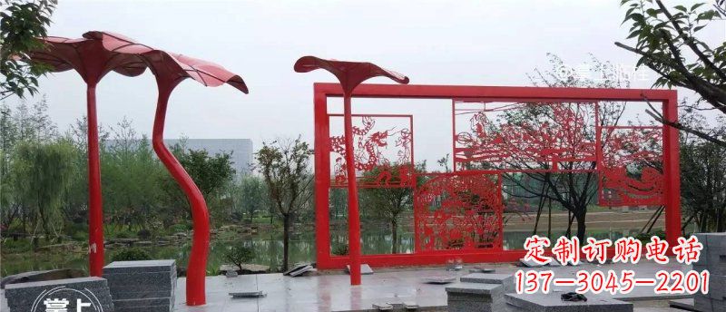 信阳不锈钢龙凤雕塑