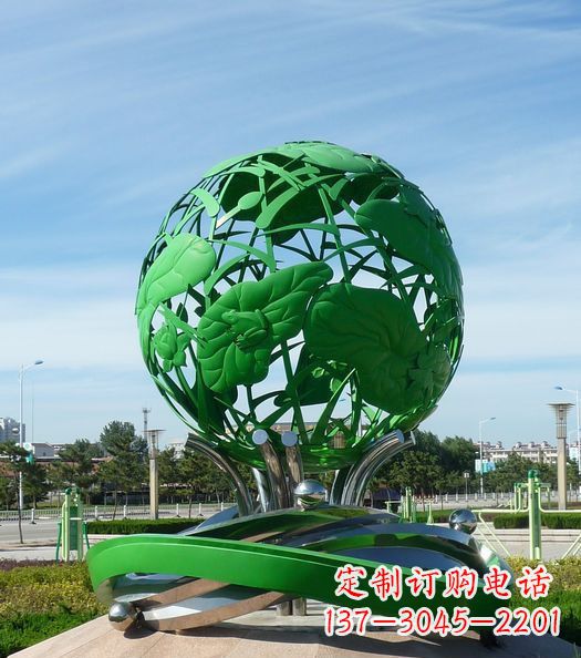 信阳不锈钢镂空荷叶青蛙雕塑