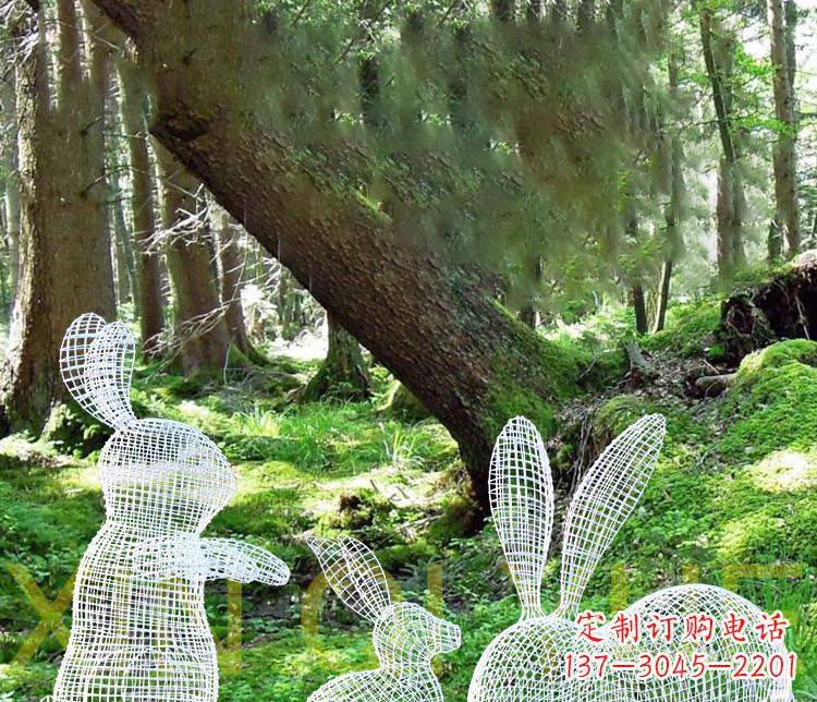 信阳精美兔子雕塑,点缀你的公园