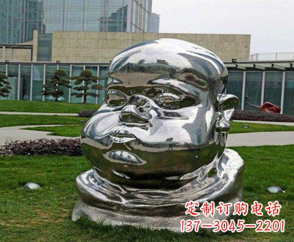 信阳儿童不锈钢头像雕塑