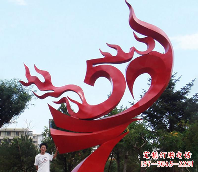 信阳梦幻飘带景观雕塑