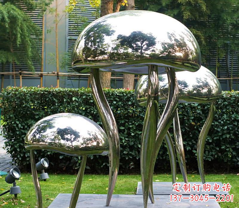 信阳艺术水母不锈钢雕塑