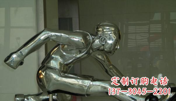 信阳不锈钢运动员雕塑